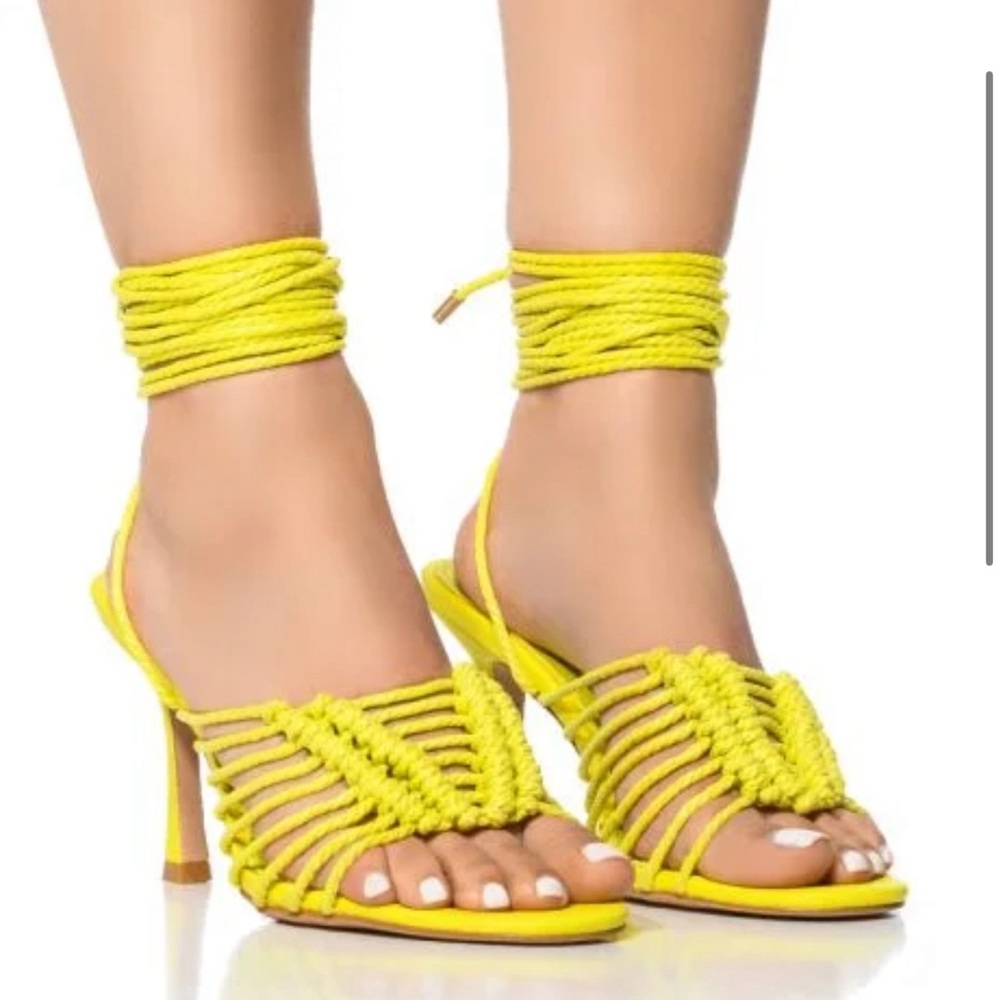 AZALEA WANG SELAH GREEN KNOTTED SANDAL